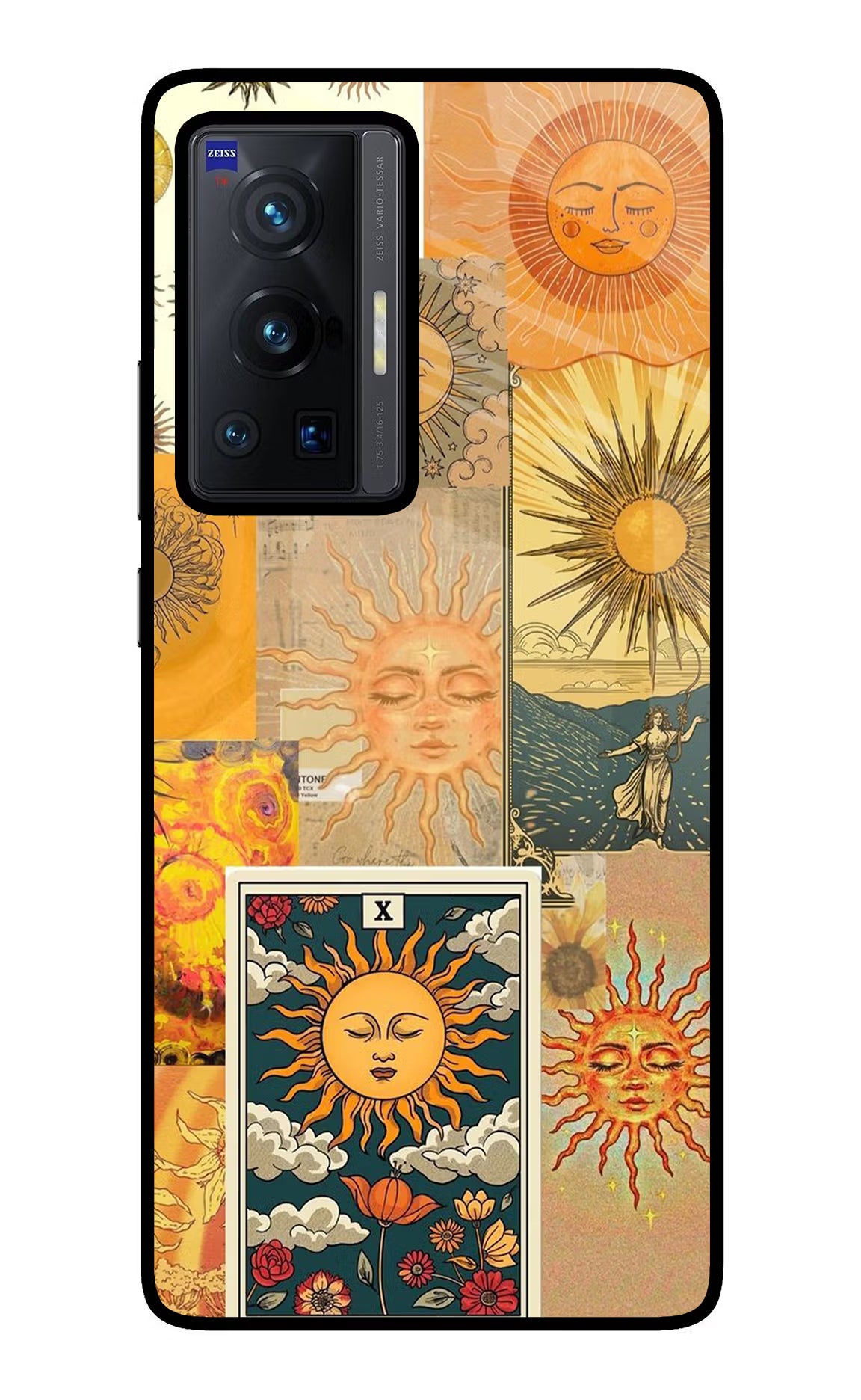 Sun Vivo X70 Pro Glass Case Back Cover by Casekaro
