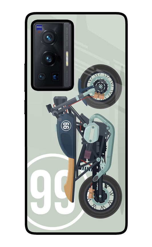 Classic Cafe Racer 99 Vivo X70 Pro Glass Case