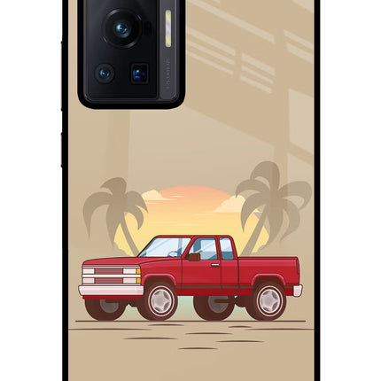 Desert Classic Drive Vivo X70 Pro Glass Case Back Cover by Casekaro
