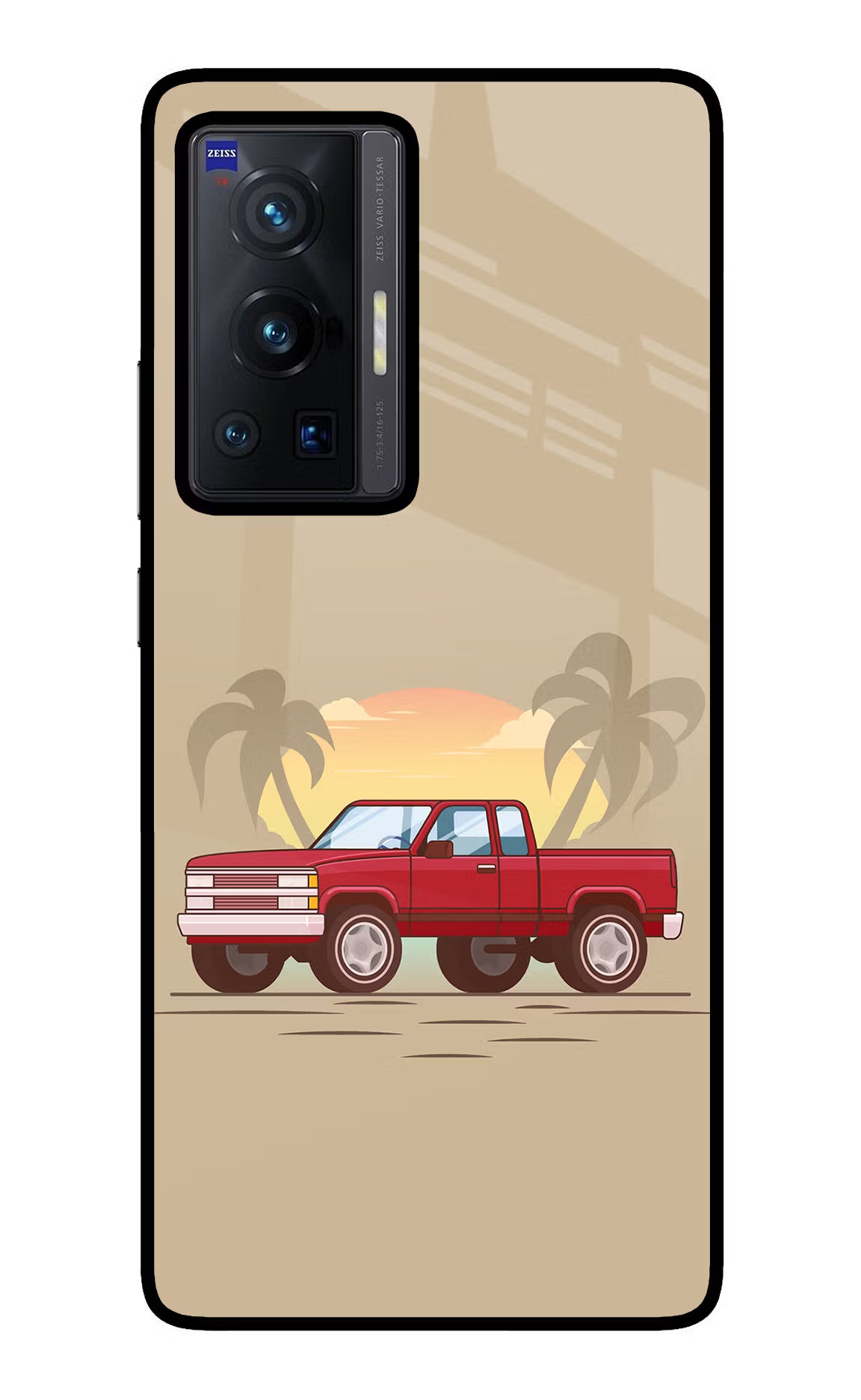 Desert Classic Drive Vivo X70 Pro Glass Case Back Cover by Casekaro