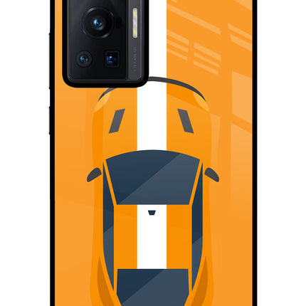 Highway Pursuit Vivo X70 Pro Glass Case Back Cover by Casekaro