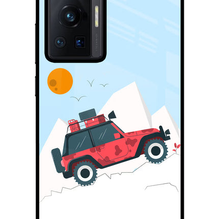 Mountain Trail Beast Vivo X70 Pro Glass Case Back Cover by Casekaro