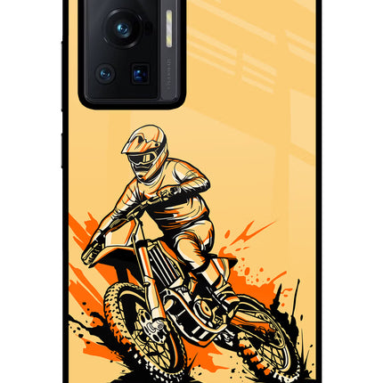 Off-Road Fury Vivo X70 Pro Glass Case Back Cover by Casekaro