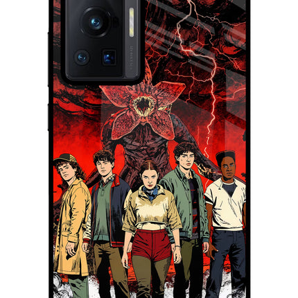 Ordinary Things Characters Vivo X70 Pro Glass Case Back Cover by Casekaro