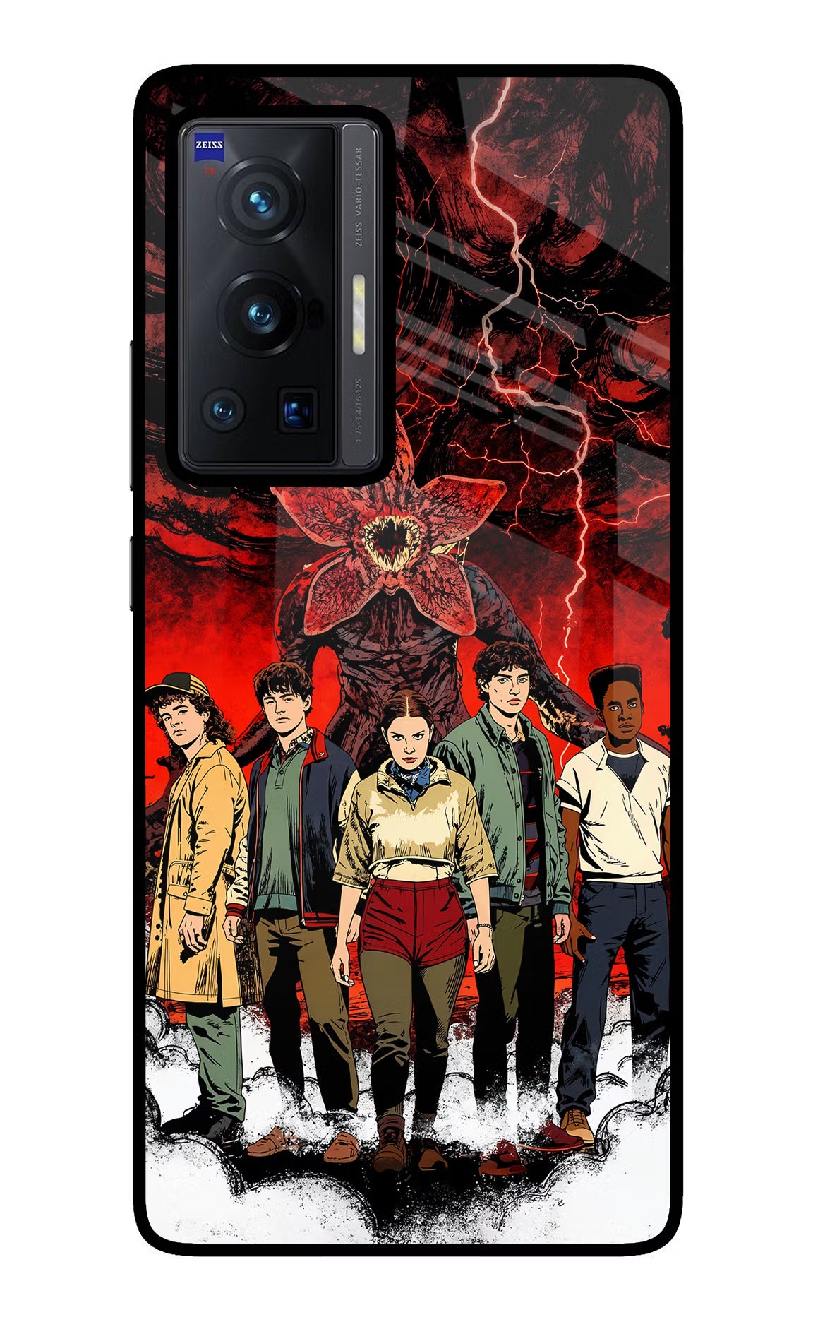 Ordinary Things Characters Vivo X70 Pro Glass Case Back Cover by Casekaro