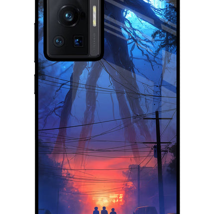Ordinary Things Shadow Vivo X70 Pro Glass Case Back Cover by Casekaro
