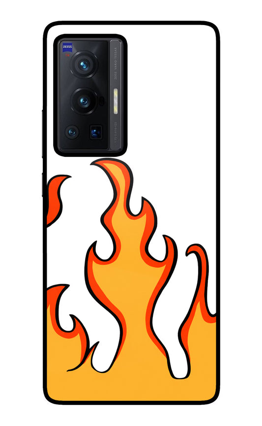 Fired Up – White Vivo X70 Pro Glass Case
