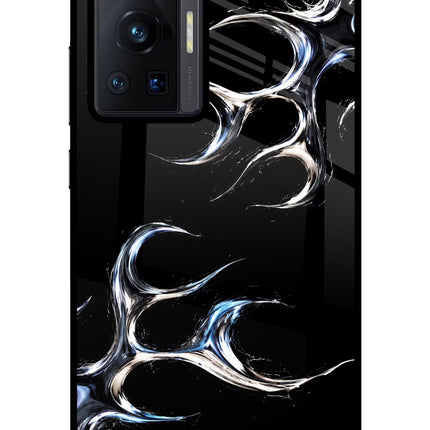 Chrome Tribal Vivo X70 Pro Glass Case Back Cover by Casekaro