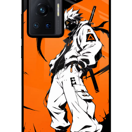Street Samurai  Vivo X70 Pro Glass Case Back Cover by Casekaro