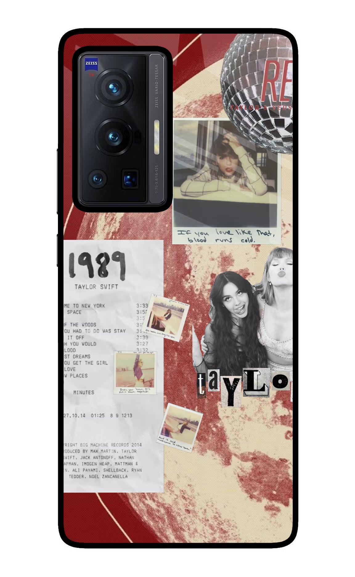 Taylor Swift Vivo X70 Pro Glass Case