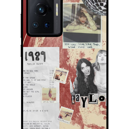 Taylor Swift Vivo X70 Pro Glass Case Back Cover by Casekaro