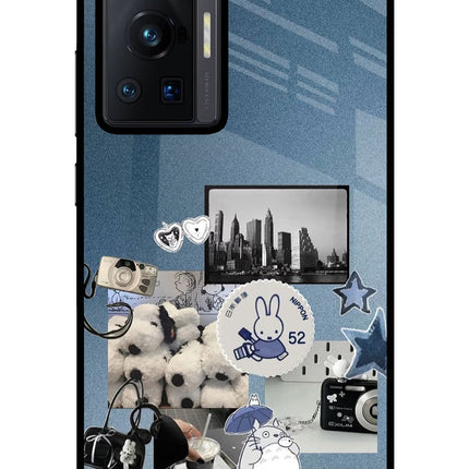 Miffy Vivo X70 Pro Glass Case Back Cover by Casekaro