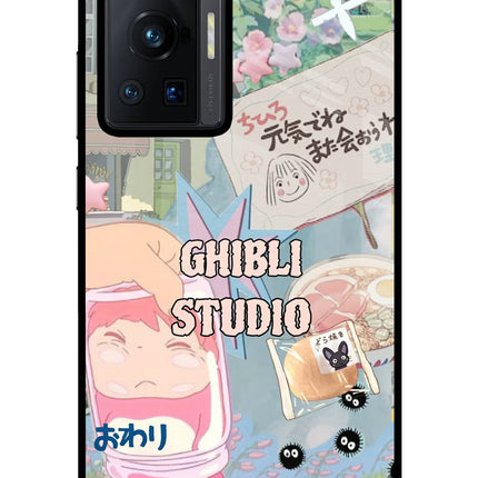 Studio Ghibli Vivo X70 Pro Glass Case Back Cover by Casekaro