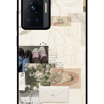 Soft Aesthetic Vivo X70 Pro Glass Case