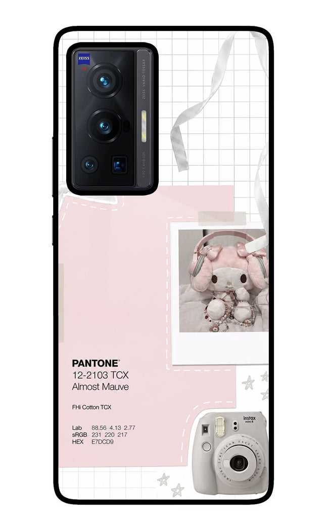 Pantone Asthetic Vivo X70 Pro Glass Case