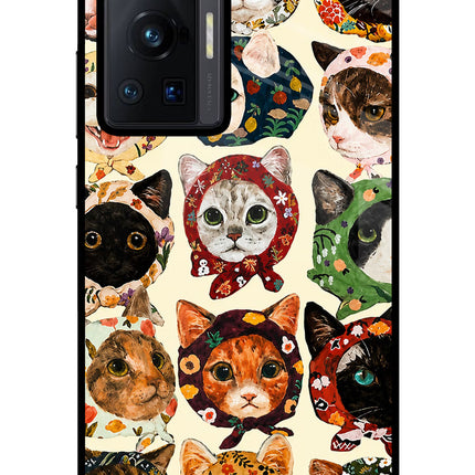 Cool Cat Vivo X70 Pro Glass Case