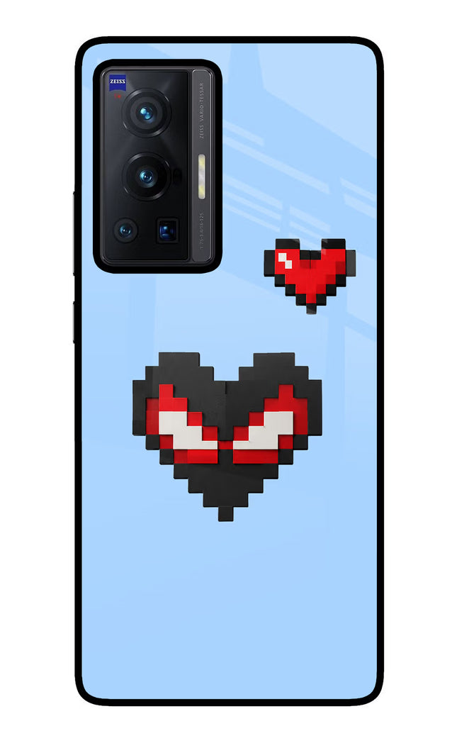 Peter Heart Vivo X70 Pro Glass Case