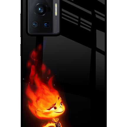Ember Flame Vivo X70 Pro Glass Case