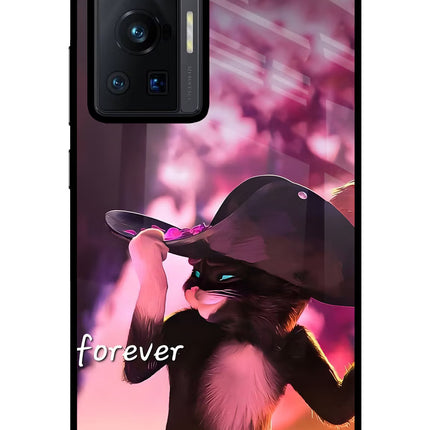 Forever Cat Vivo X70 Pro Glass Case