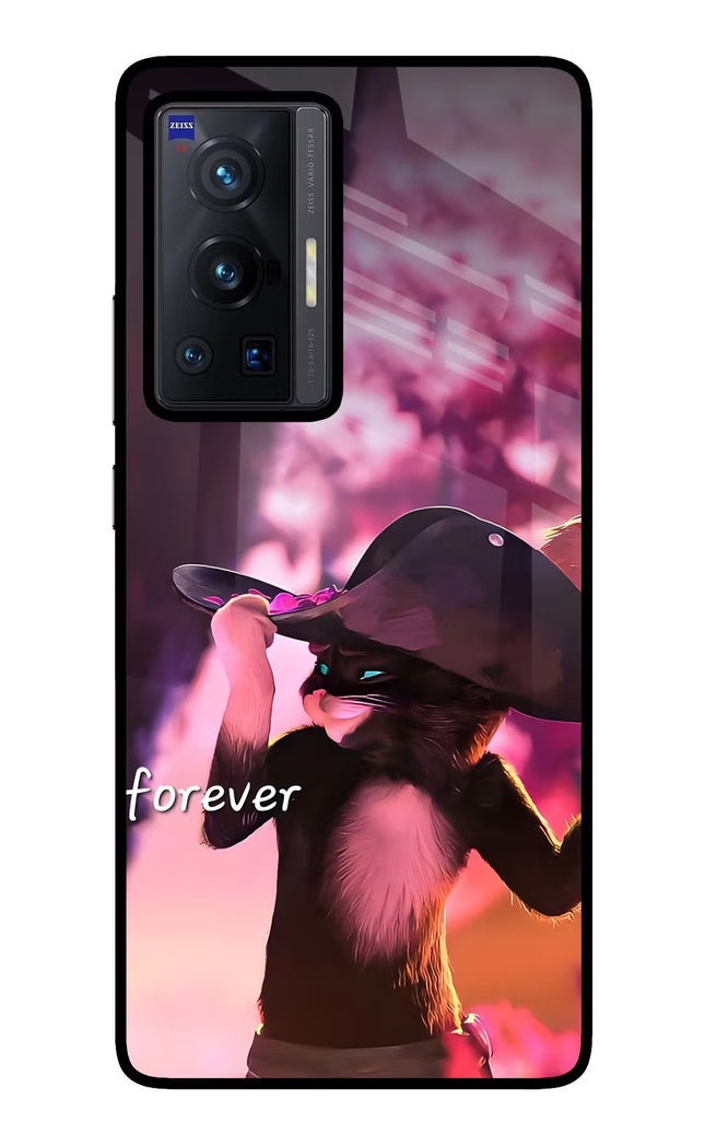 Forever Cat Vivo X70 Pro Glass Case