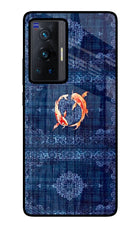 Koi Blue Vivo X70 Pro Glass Case