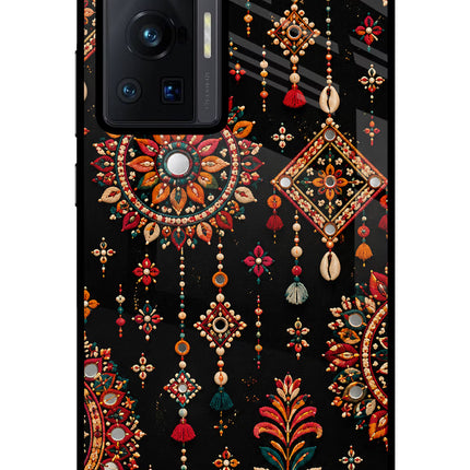 Boho Noir Vivo X70 Pro Glass Case