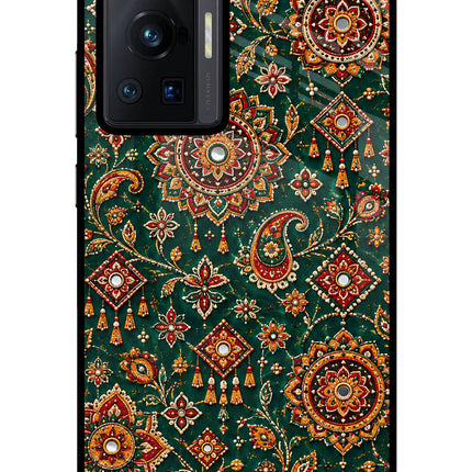 Green Pataka Vivo X70 Pro Glass Case