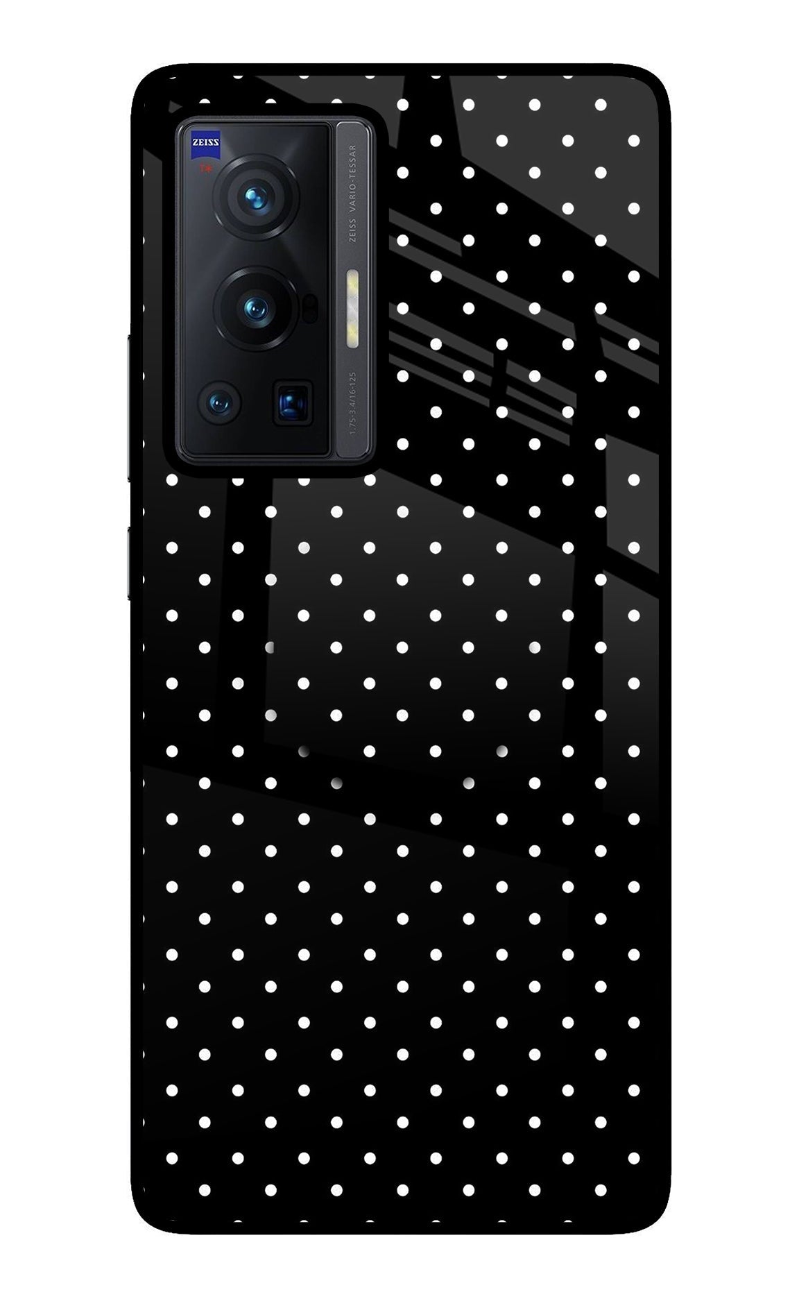 White Dots Vivo X70 Pro Glass Case