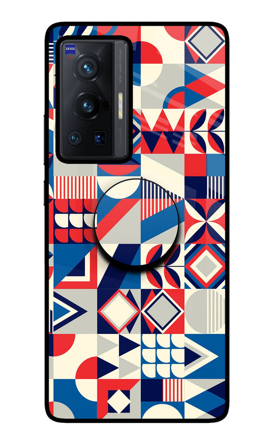 Colorful Pattern Vivo X70 Pro Glass Case