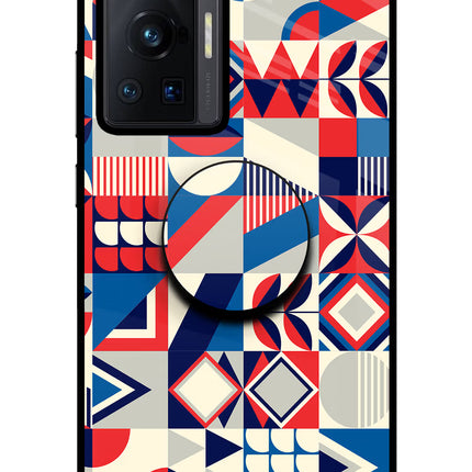 Colorful Pattern Vivo X70 Pro Pop Case by Casekaro