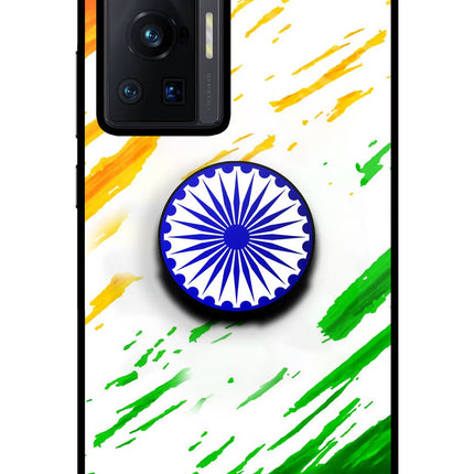 Indian Flag Ashoka Chakra Vivo X70 Pro Pop Case by Casekaro