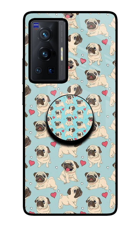 Pug Dog Vivo X70 Pro Glass Case