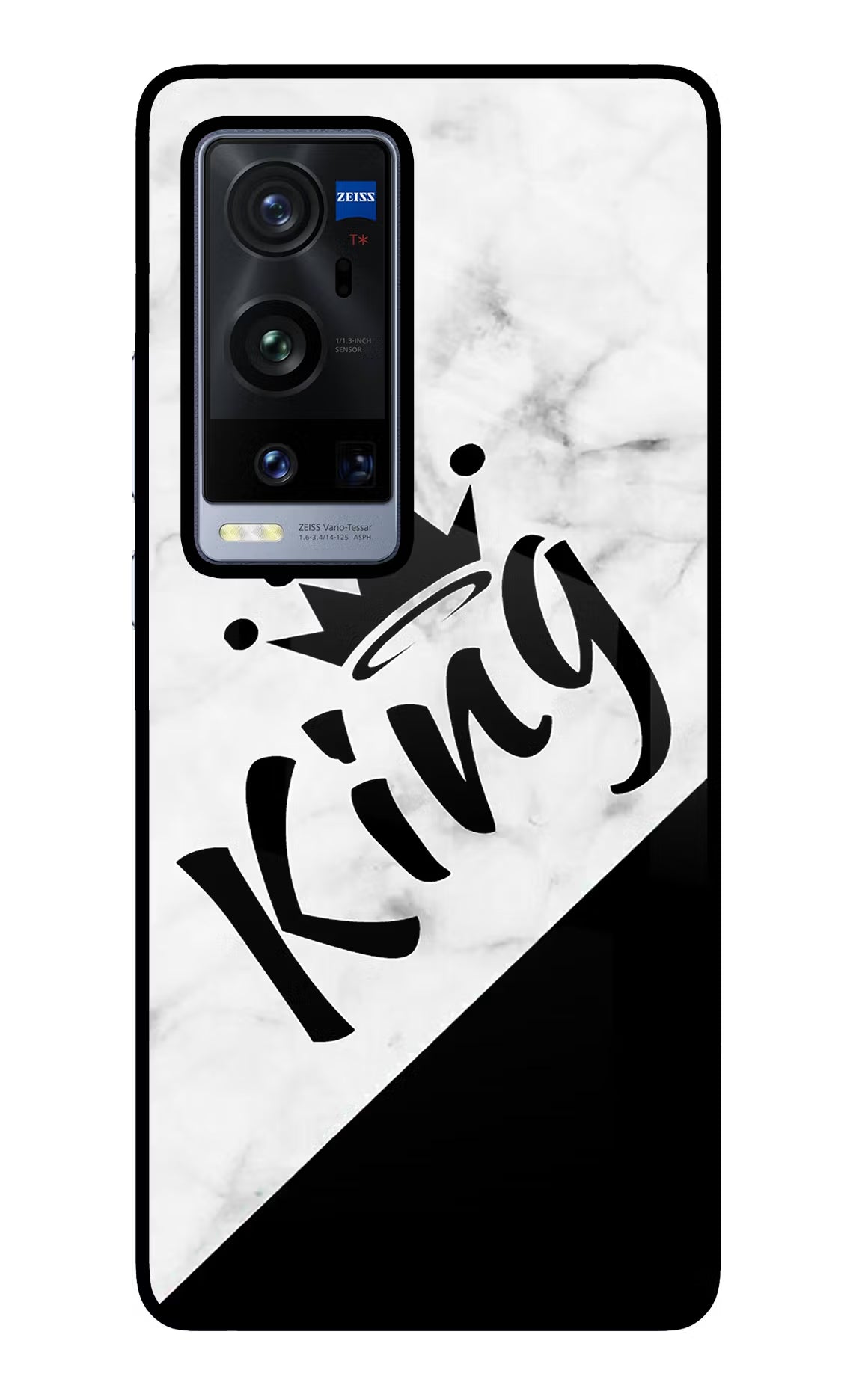 King Vivo X60 Pro+ Glass Case Back Cover by Casekaro