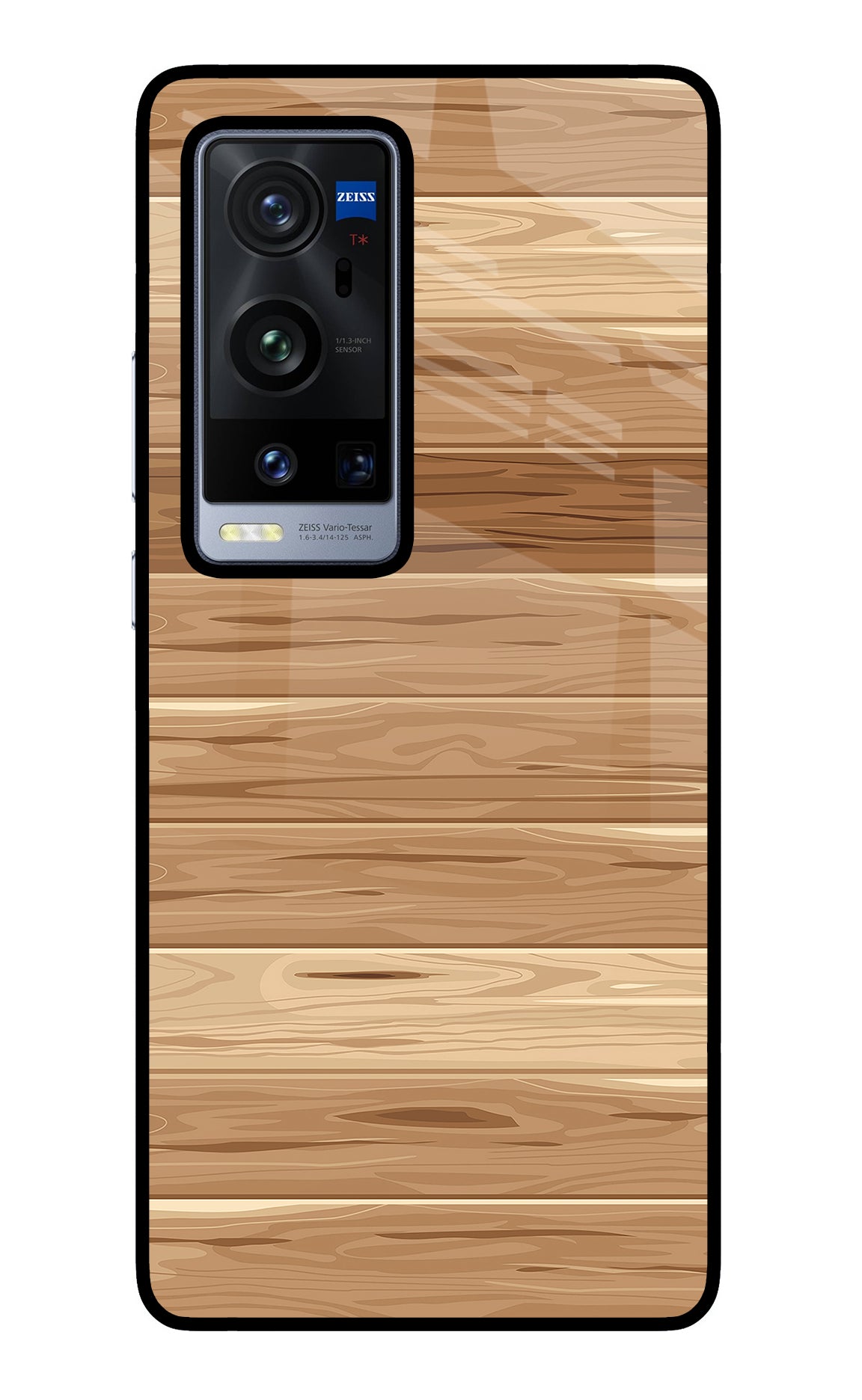 Wooden Vector Vivo X60 Pro+ Glass Case