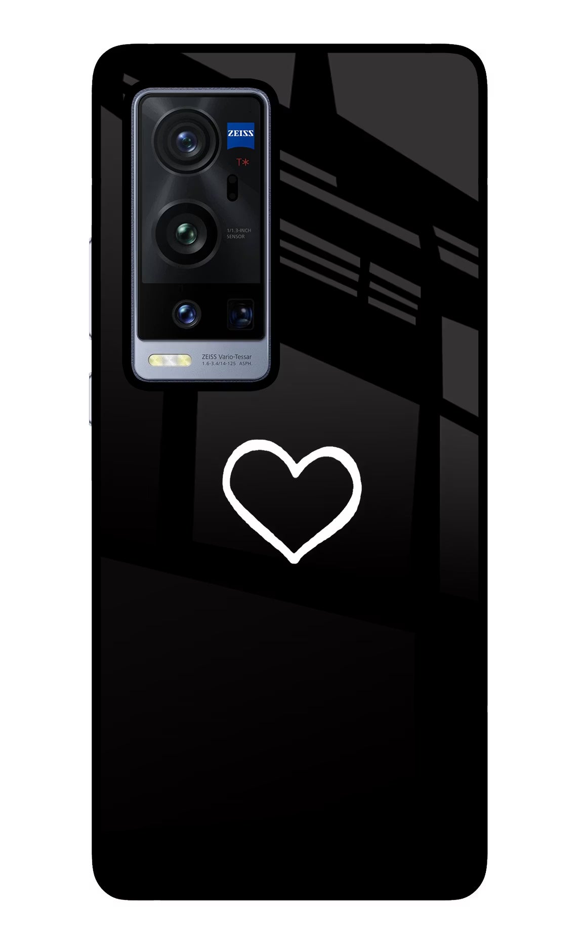 Heart Vivo X60 Pro+ Glass Case Back Cover by Casekaro