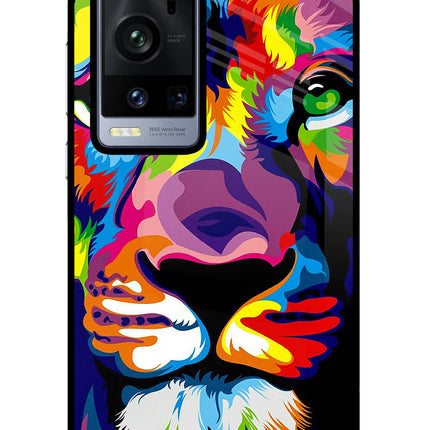 Lion Vivo X60 Pro+ Glass Case Back Cover by Casekaro