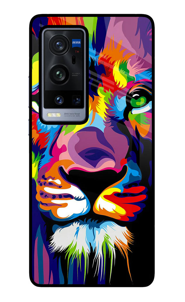 Lion Vivo X60 Pro+ Glass Case Back Cover by Casekaro