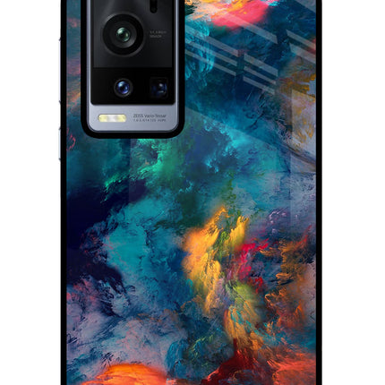 Artwork Paint Vivo X60 Pro+ Glass Case Back Cover by Casekaro