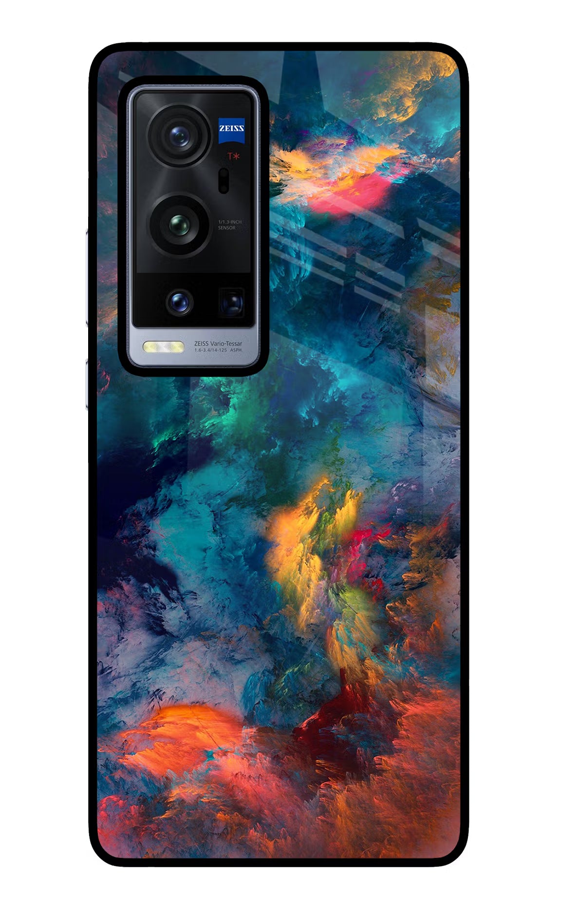 Artwork Paint Vivo X60 Pro+ Glass Case Back Cover by Casekaro