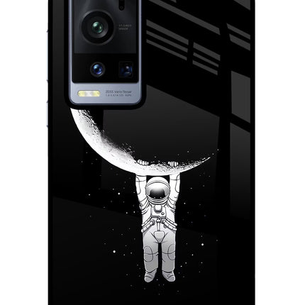 Moon Space Vivo X60 Pro+ Glass Case Back Cover by Casekaro