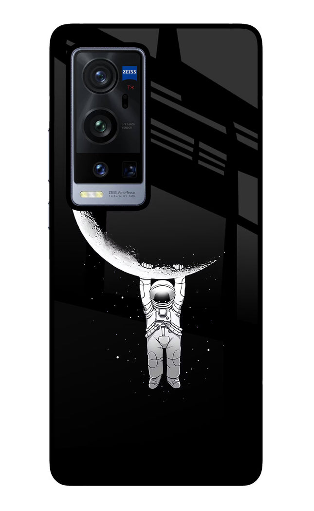 Moon Space Vivo X60 Pro+ Glass Case Back Cover by Casekaro