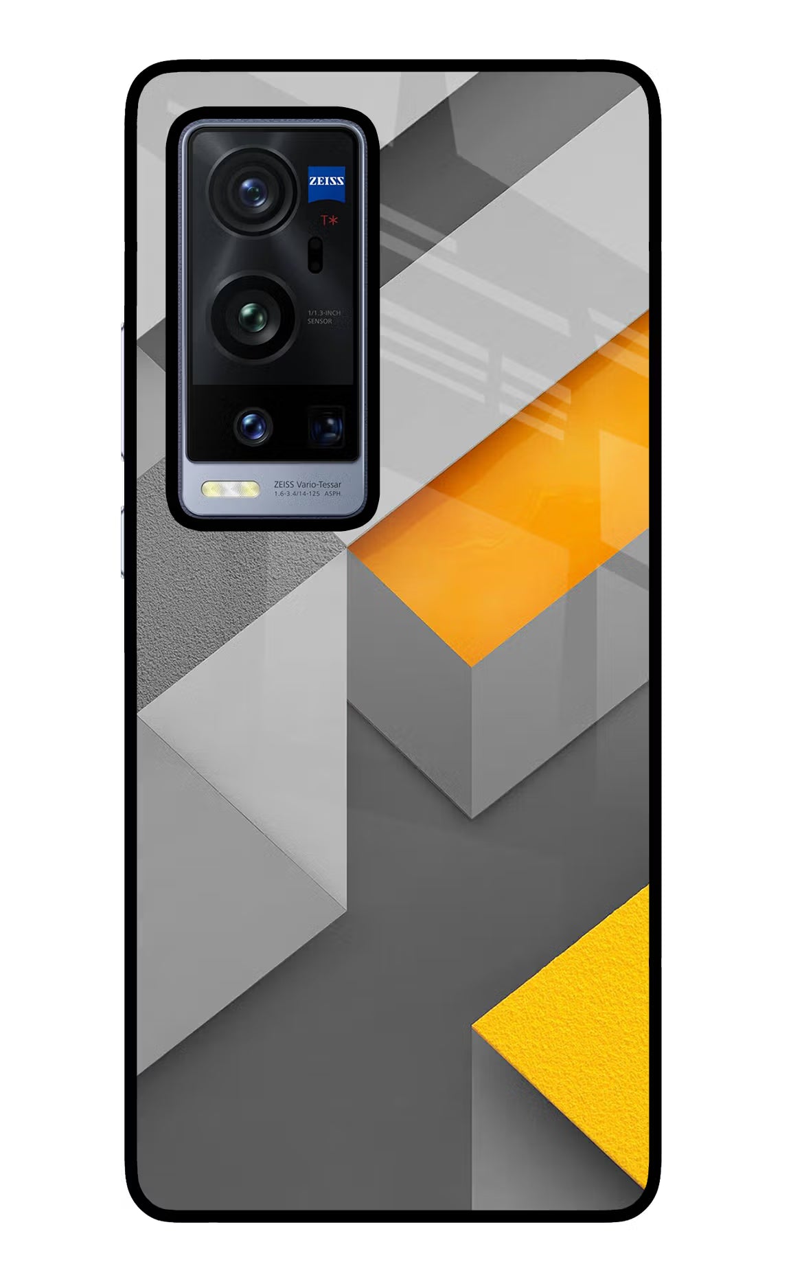 Abstract Vivo X60 Pro+ Glass Case Back Cover by Casekaro