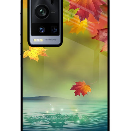 Flowers Vivo X60 Pro+ Glass Case Back Cover by Casekaro