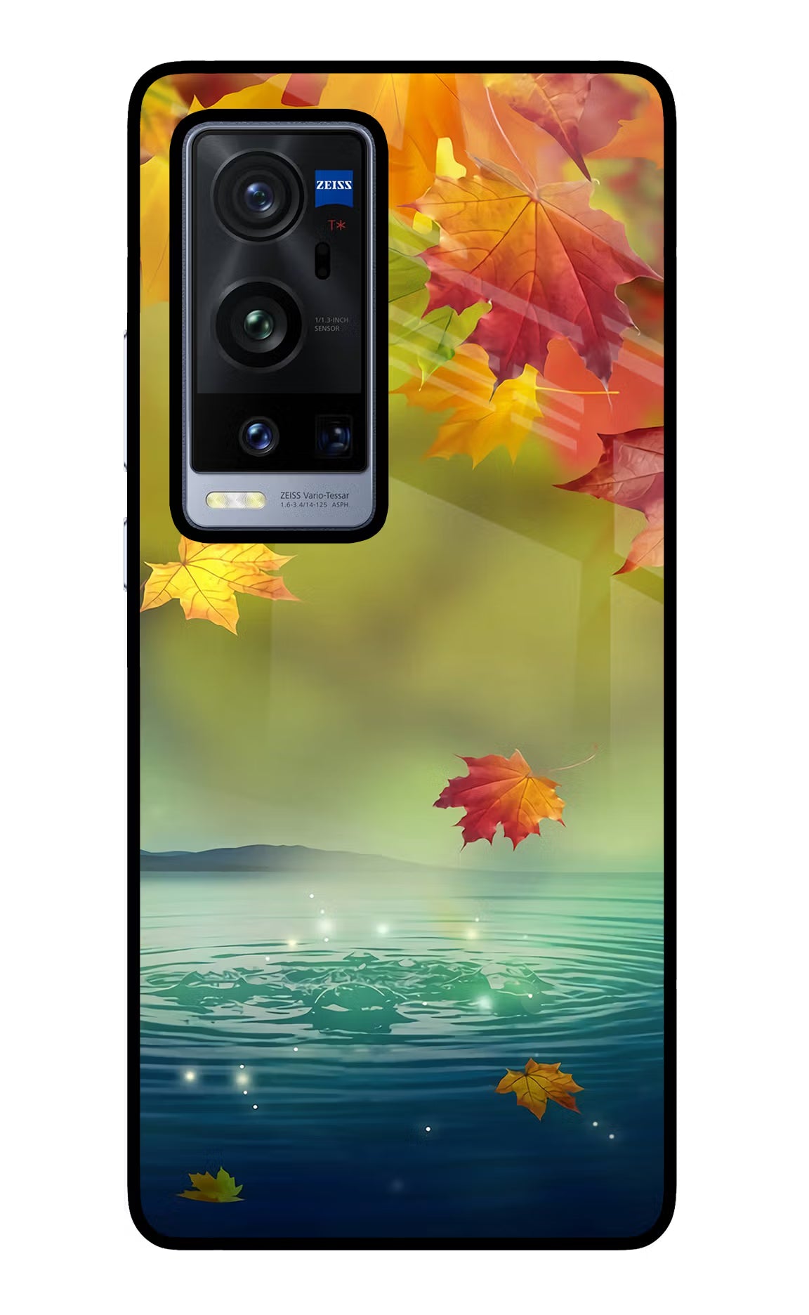 Flowers Vivo X60 Pro+ Glass Case Back Cover by Casekaro