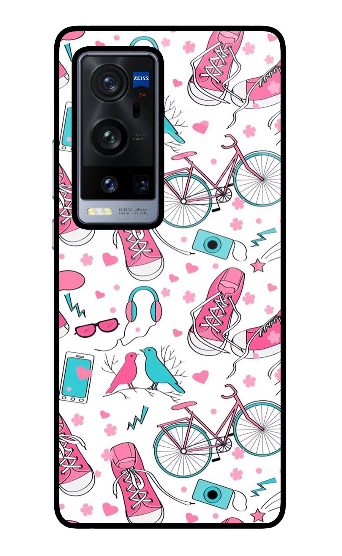 Artwork Vivo X60 Pro+ Glass Case Back Cover by Casekaro