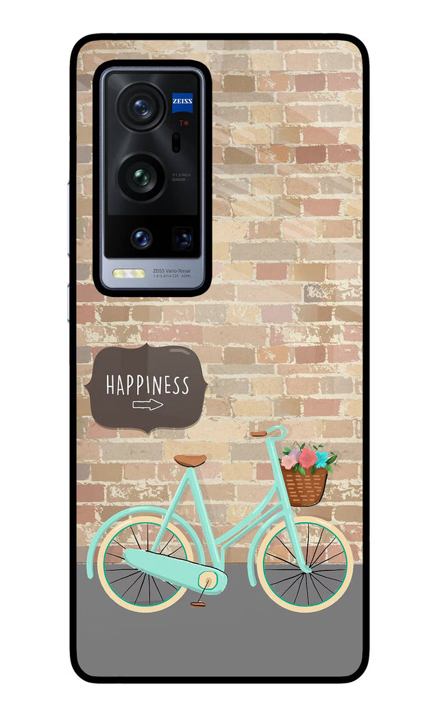 Happiness Artwork Vivo X60 Pro+ Glass Case Back Cover by Casekaro