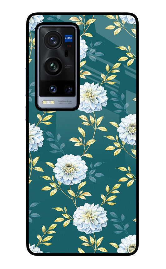 Flowers Vivo X60 Pro+ Glass Case