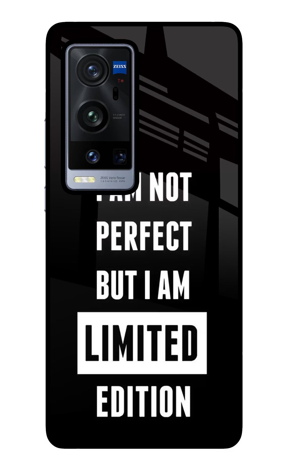 I Am Not Perfect But I Am Limited Edition Vivo X60 Pro+ Glass Case Back Cover by Casekaro