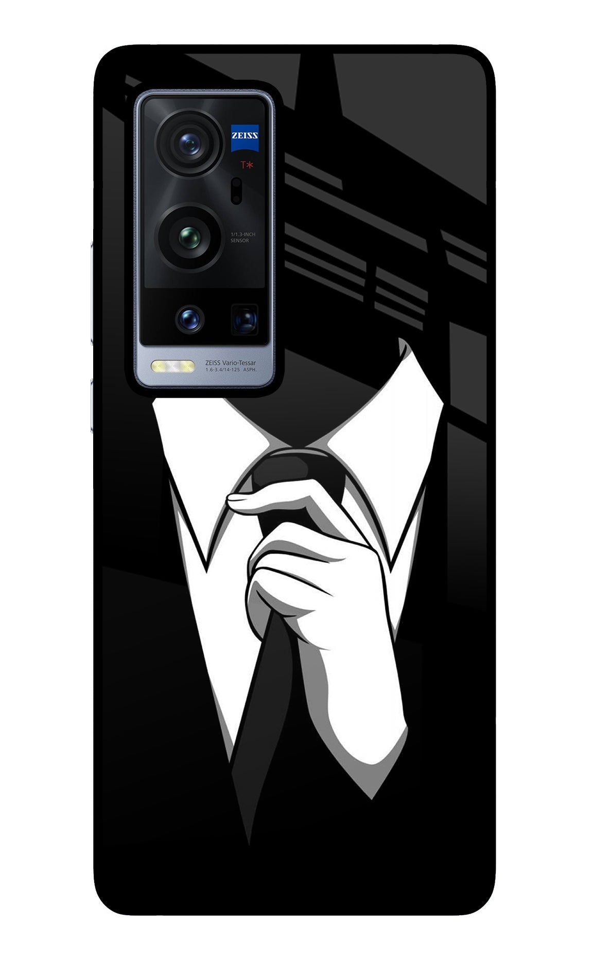 Black Tie Vivo X60 Pro+ Back Cover