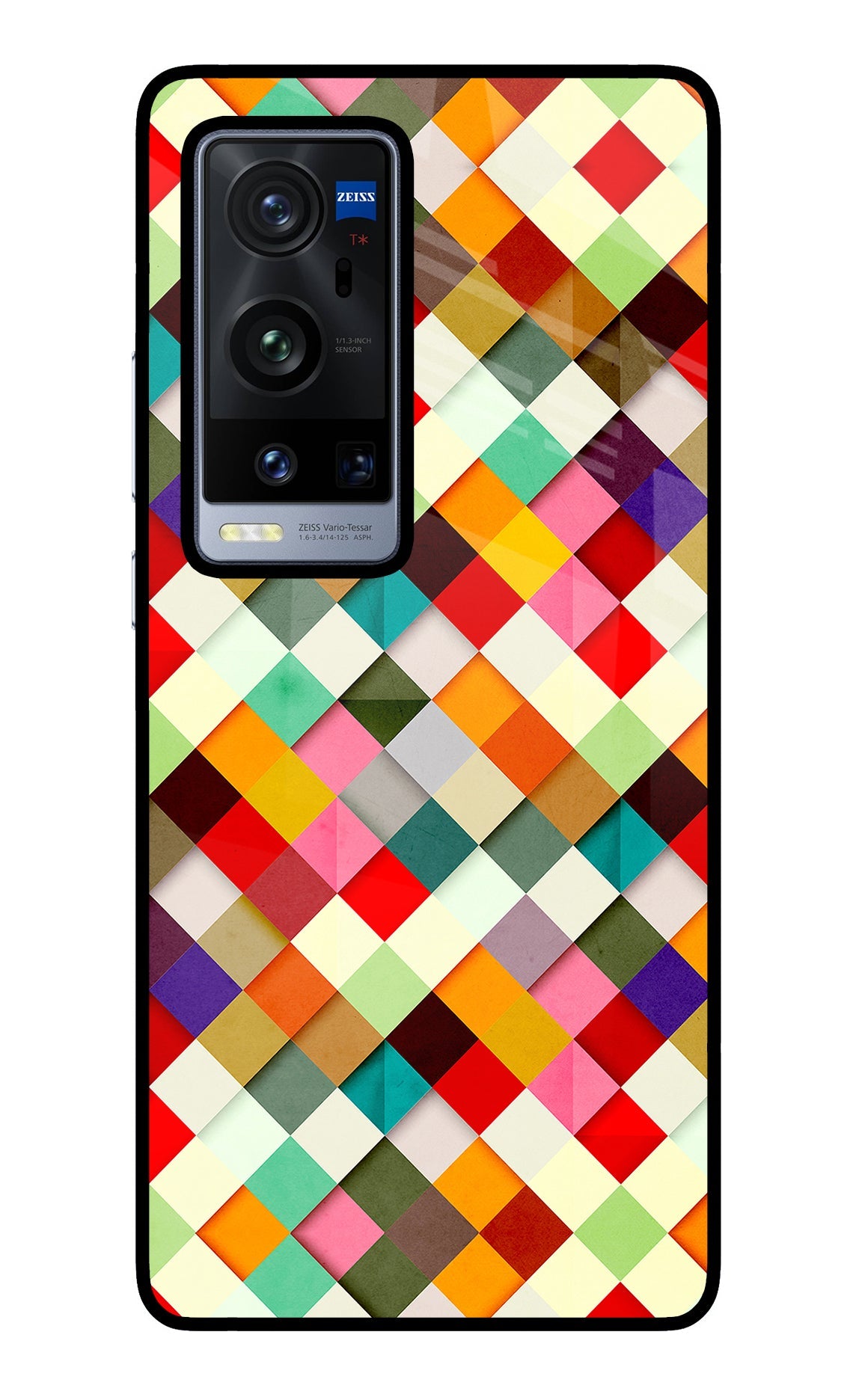 Geometric Abstract Colorful Vivo X60 Pro+ Back Cover